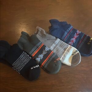 Bombas Patterned Ankle Socks - Multi-Color Pack - Size Large - NWOT